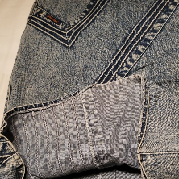 Rivelino Jeans Straight Pencil Denim Skirt European Style Classy Chic! Blue EUC - Picture 6 of 12